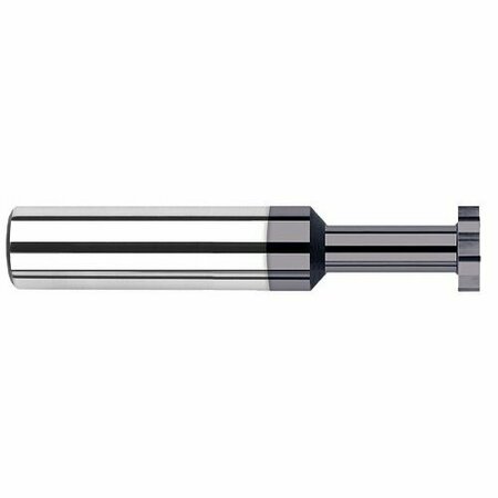 HARVEY TOOL 3/8 in. Cutter dia. x 3/32 Width x 3/8 in. Neck CarbideSquare Standard Keyseat Cutter, 8 Flutes 806350-C3